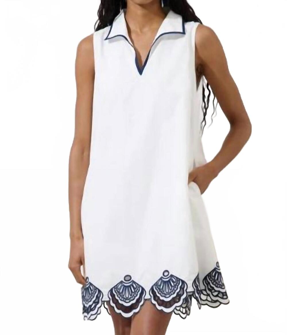 NEW SUGARLIPS women's ashley embroidered dress in white